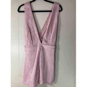 Sabo Skirt Australia Brand Ribbed Dusty Rose Pink Spring Romper Size M NWTS